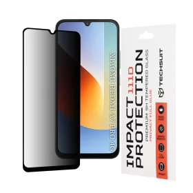   Techsuit - 111D Privacy betekintésgátló üvegfólia - Xiaomi Redmi A7 Pro 4G - Fekete