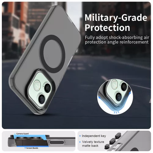 Techsuit - CandyCase MagSafe tok - Honor 600 / 600 Pro - Fekete