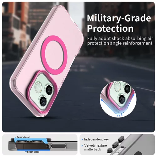 Techsuit - CandyCase MagSafe tok - Honor 600 / 600 Pro - Rózsaszín
