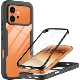   Techsuit - ColorVerse 360 tok kijelzővédővel - Honor 600 / 600 Pro - Fekete