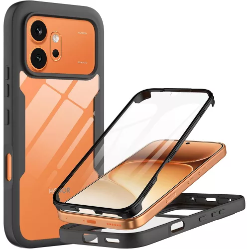 Techsuit - ColorVerse 360 tok kijelzővédővel - Honor 600 / 600 Pro - Fekete