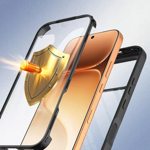Techsuit - ColorVerse 360 tok kijelzővédővel - Honor 600 / 600 Pro - Fekete