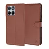 Techsuit - Leather Folio kinyitható tok - Motorola Edge 70 Fusion - Barna