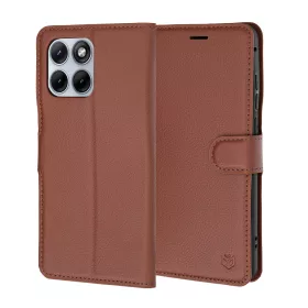   Techsuit - Leather Folio kinyitható tok - Motorola Edge 70 Fusion - Barna
