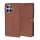 Techsuit - Leather Folio kinyitható tok - Motorola Edge 70 Fusion - Barna