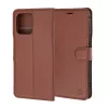 Techsuit - Leather Folio kinyitható tok - Motorola Edge 70 Fusion - Barna