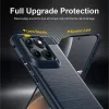 Techsuit - Carbon szilikon tok - Motorola Edge 70 Fusion - Kék