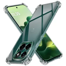   Techsuit - Shockproof Átlátszó Ütésálló Szilikon tok - Motorola Edge 70 Fusion - Átlátszó fekete