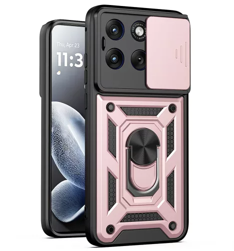 Techsuit - CamShield ütésálló tok - Motorola Edge 70 Fusion - Rosegold