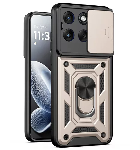 Techsuit - CamShield ütésálló tok - Motorola Edge 70 Fusion - Arany