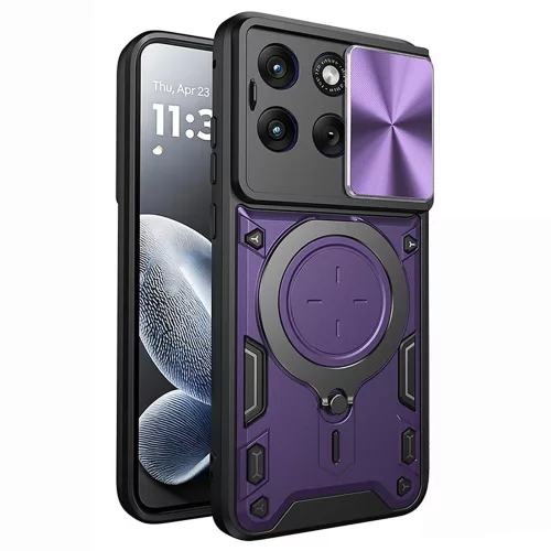 Techsuit - CamGuard Pro tok ütésálló tok - Motorola Edge 70 Fusion - Lila