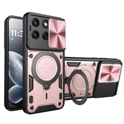 Techsuit - CamGuard Pro tok ütésálló tok - Motorola Edge 70 Fusion - Rosegold
