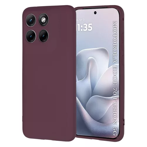 Techsuit - SoftFlex - Motorola Edge 70 Fusion - Plum Red