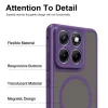 Techsuit - HaloFrost II MagSafe tok - Motorola Edge 70 Fusion - Lila
