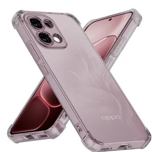 Techsuit - Shockproof Átlátszó Ütésálló Szilikon tok - Oppo A6 Pro 4G / A6 Pro 5G - Átlátszó fekete