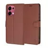 Techsuit - Leather Folio kinyitható tok - Oppo A6 Pro 4G / A6 Pro 5G - Barna