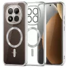 Techsuit - Luxury Crystal MagSafe tok - Xiaomi Redmi Note 15 Pro+ 5G / Poco M8 Pro 5G - Ezüst átlátszó