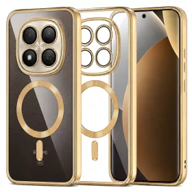   Techsuit - Luxury Crystal MagSafe tok - Xiaomi Redmi Note 15 Pro+ 5G / Poco M8 Pro 5G - Arany átlátszó