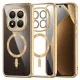 Techsuit - Luxury Crystal MagSafe tok - Xiaomi Redmi Note 15 Pro+ 5G / Poco M8 Pro 5G - Arany átlátszó