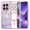 Techsuit - Luxury Crystal MagSafe tok - Xiaomi Redmi Note 15 5G / Note 15 4G / Poco M8 5G - Rózsaszín átlátszó