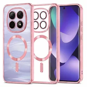   Techsuit - Luxury Crystal MagSafe tok - Xiaomi Redmi Note 15 5G / Note 15 4G / Poco M8 5G - Rózsaszín átlátszó
