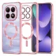 Techsuit - Luxury Crystal MagSafe tok - Xiaomi Redmi Note 15 5G / Note 15 4G / Poco M8 5G - Rózsaszín átlátszó