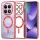 Techsuit - Luxury Crystal MagSafe tok - Xiaomi Redmi Note 15 5G / Note 15 4G / Poco M8 5G - Piros átlátszó