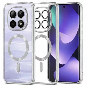  Techsuit - Luxury Crystal MagSafe tok - Xiaomi Redmi Note 15 5G / Note 15 4G / Poco M8 5G - Ezüst átlátszó