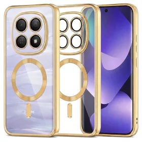   Techsuit - Luxury Crystal MagSafe tok - Xiaomi Redmi Note 15 5G / Note 15 4G / Poco M8 5G - Arany átlátszó