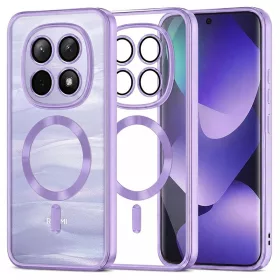   Techsuit - Luxury Crystal MagSafe tok - Xiaomi Redmi Note 15 5G / Note 15 4G / Poco M8 5G - Lila átlátszó