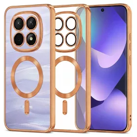  Techsuit - Luxury Crystal MagSafe tok - Xiaomi Redmi Note 15 5G / Note 15 4G / Poco M8 5G - Narancssárga átlátszó