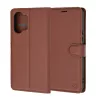 Techsuit - Leather Folio kinyitható tok - Xiaomi Poco X8 Pro Max - Barna