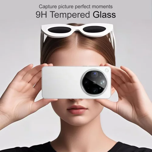 Techsuit - Full Camera - Kameravédő üvegfólia - Oppo Find X9 Ultra - Fekete