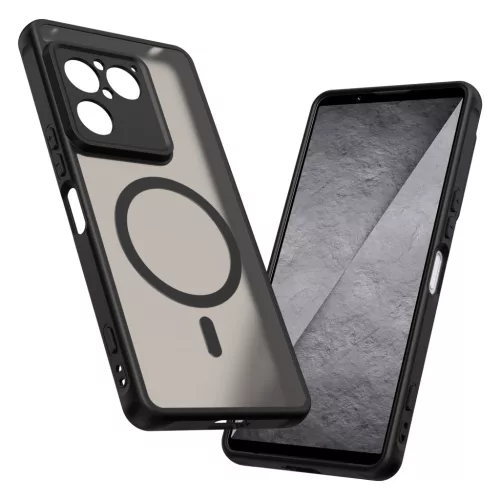 Techsuit - HaloFrost II MagSafe tok - Sony Xperia 1 VIII - Fekete