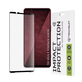   Techsuit - 111D Full Cover / Full Glue üvegfólia - Sony Xperia 1 VIII - Fekete