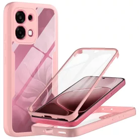   Techsuit - ColorVerse 360 tok kijelzővédővel - Oppo A6 Pro 4G / A6 Pro 5G - Rózsaszín