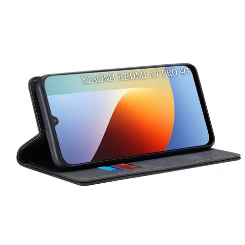Techsuit - Confy Cover kinyitható tok - Xiaomi Redmi A7 Pro 4G - Fekete
