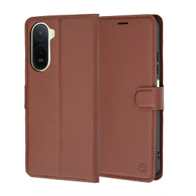   Techsuit - Leather Folio kinyitható tok - Xiaomi Redmi A7 Pro 4G - Barna