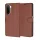 Techsuit - Leather Folio kinyitható tok - Xiaomi Redmi A7 Pro 4G - Barna