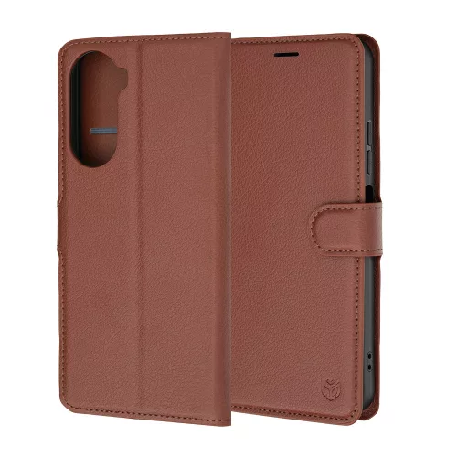 Techsuit - Leather Folio kinyitható tok - Xiaomi Redmi A7 Pro 4G - Barna