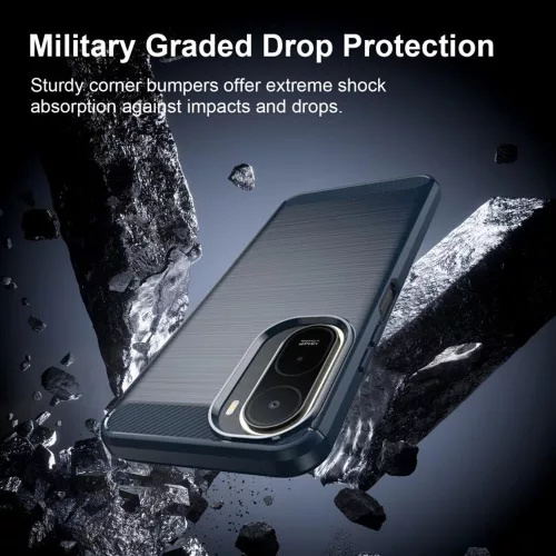 Techsuit - Carbon Silicone - Xiaomi Redmi A7 Pro 4G - Blue