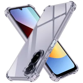   Techsuit - Shockproof Átlátszó Ütésálló Szilikon tok - Xiaomi Redmi A7 Pro 4G - Átlátszó fekete
