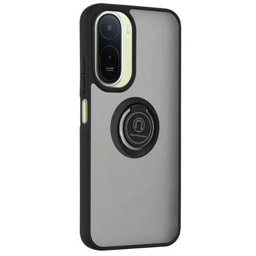 Techsuit - Glinth gyűrűs tok - Xiaomi Redmi A7 Pro 4G - Fekete
