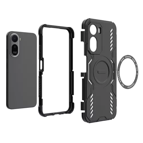 Techsuit - ArmorMag ütésálló tok - Xiaomi Redmi A7 Pro 4G - Fekete