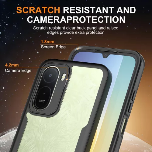 Techsuit - ColorVerse 360 Series + Screen Protector - Xiaomi Redmi A7 Pro 4G - Black