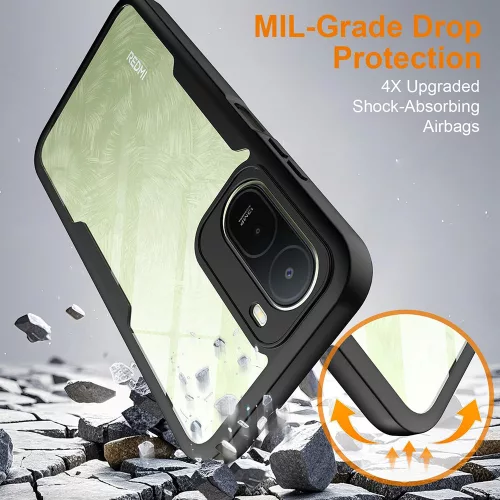 Techsuit - ColorVerse 360 Series + Screen Protector - Xiaomi Redmi A7 Pro 4G - Black
