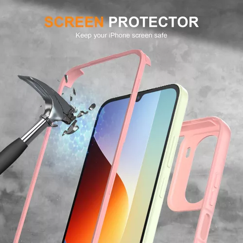 Techsuit - ColorVerse 360 Series + Screen Protector - Xiaomi Redmi A7 Pro 4G - Pink