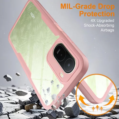 Techsuit - ColorVerse 360 Series + Screen Protector - Xiaomi Redmi A7 Pro 4G - Pink