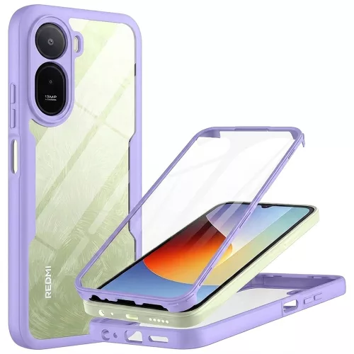 Techsuit - ColorVerse 360 Series + Screen Protector - Xiaomi Redmi A7 Pro 4G - Purple