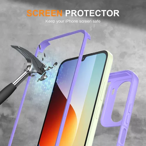 Techsuit - ColorVerse 360 Series + Screen Protector - Xiaomi Redmi A7 Pro 4G - Purple